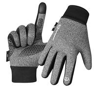 WESTWOOD FOX WFX Guanti termici invernali antivento guanti da corsa touch screen caldi antiscivolo in silicone guanti da ciclismo per uomo donna polsino elastico per guida, sci, corsa, calcio sport