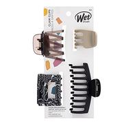 Wet Brush Clip per artigli alla moda, misure assortite, confezione da 4, colori neutri, ideali per tirare facilmente i capelli, accessori per capelli senza dolore per donne, uomini, ragazzi e ragazze