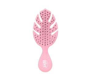 Wet Brush Go Green Mini Detangler, Plant Based, Pink | Plant Based Eco-Friendly Mini Detangler with Ultra Soft IntelliFlex Bristles, Compact Travel Size, For All Hair Types