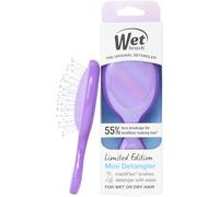 Wet Brush Mini spazzola districante per capelli per rimuovere delicatamente i nodi, dimensioni compatte da viaggio, setole morbide per districare senza dolore, meno rotture, funziona su tutti i tipi