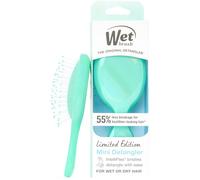 Wet Brush Mini spazzola districante per capelli per rimuovere delicatamente i nodi, dimensioni compatte da viaggio, setole morbide per districare senza dolore, meno rotture, funziona su tutti i tipi