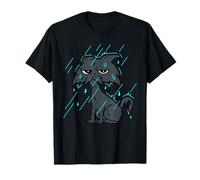 Wet Cat in Rain Funny Relatable Mood Maglietta