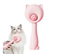 Wet Dog Comb, Cat Grooming, Hair Removal Brush, Sturdy Enhances Cleaning Easy to Use Heavy Duty User Friendly Versatile 3.15x7.68 Inches for Pets, Blue, Pink