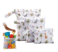 Wet Dry Bag,3 Pieces Waterproof Pouch | Gym Bag with Zipper and Handle,for Beach Pool Travel Clothes Swimsuit Towel Diaper