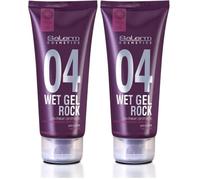 Wet Gel Rock Extra-Strong Wet Look Styling Gel 200 Ml (Confezione da 2)