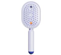 Wet Hair Brush - Vibration Misting Tool for Home Spa Styling Grooming Use | Electric Air Cushion Design with Red Light Feature Soft Bristle Layout Adds Shine Smooth Glide for Women Girls Daily Clean
