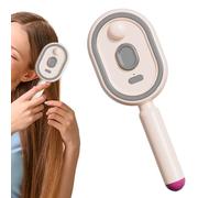 Wet Hair Brush - Vibration Misting Tool for Home Spa Styling Grooming Use | Electric Air Cushion Design with Red Light Feature Soft Bristle Layout Adds Shine Smooth Glide for Women Girls Daily Clean