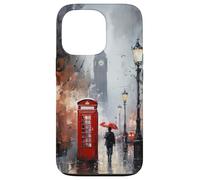 Wet London Iconic Red Phone Booth Clocktower, cover per telefono Custodia per iPhone 13 Pro