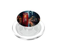 Wet London, iconica cabina telefonica rossa con torre dell'orologio PopSockets PopGrip per MagSafe
