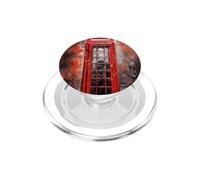 Wet London, iconica cabina telefonica rossa con torre dell'orologio PopSockets PopGrip per MagSafe