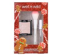 Wet n Wild Holiday Essentials Vault, Set Regalo Make-up con Mascara in Gel per Ciglia e Sopracciglia, Illuminante Polvere e Pennello per l'Applicazione