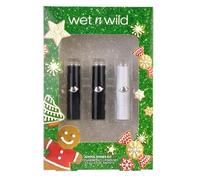 Wet n Wild Joyful Kisses Kit, Set Regalo con 2 Rossetti Matte e 1 Rossetto Lucido Cremosi a Lunga Tenuta, Nutrienti e Altamente Pigmentati in Tonalità Rosso, Cannella e Rosa