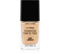 Wet n Wild - Photo Focus Foundation DEWY - Fondotinta Morbido Idratante dalla Performance Elevata - Copre le Imperfezioni, per Pelli da Normali a Secche - Vegan - Soft Beige