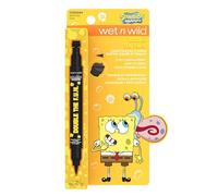 Wet n Wild Spongebob Double The F.U.N. Liquid Eyeliner, Eyeliner Liquido Altamente Pigmentato con Timbro a Forma Triangolare per Look Divertenti e Creativi, Colorazione Best Day Ever