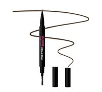 Wet n Wild, Ultimate Brow Pen, Punta a Doppia Estremità con Pennello e Scovolino, Lunga Durata Fino a 16 Ore, Leggero, Inchiostro Modulabile per un Finish Fresco e Impeccabile, Marrone Scuro