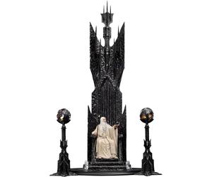 Weta Workshop Il Signore degli Anelli - Statua Saruman il Bianco sul Trono