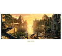 Weta Workshop Signore degli Anelli Stampa artistica The Grey Havens, 59 x 30 cm