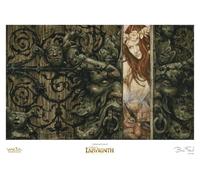 Weta Workshop Stampa artistica "Il viaggio nel labirinto" di Sarah and Hoggle Navigate il labirinto, edizione limitata, 30 x 42 cm