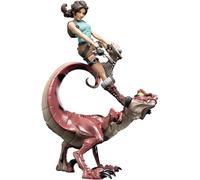 Weta Workshop Tomb Raider - Statuetta Mini Epics Lara Croft & Raptor, 24 cm
