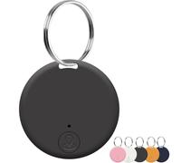 Wetag Mini Intelligent Bluetooth Tracker, Portable Real-Time GPS Locator for Dogs Cats Keys Luggage Backpack, Works with Apple Find My & Android Devices (Black)