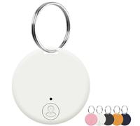 Wetag Mini Intelligent Bluetooth Tracker, Portable Real-Time GPS Locator for Dogs Cats Keys Luggage Backpack, Works with Apple Find My & Android Devices (White)