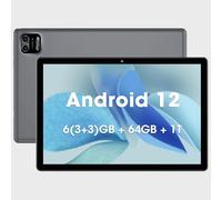 WeTapper Android Tablet 10 inch 3GB RAM 64GB ROM Android 12 Tablets Octa-Core Processor 1280x800 IPS Display Tablet with 2+8MP Camera WiFi Bluetooth 6000mAh Battery (Grey)