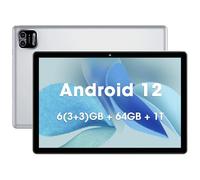 WeTapper Android Tablet 10 inch 3GB RAM 64GB ROM Android 12 Tablets Octa-Core Processor 1280x800 IPS Display Tablet with 2+8MP Camera WiFi Bluetooth 6000mAh Battery (Silver)