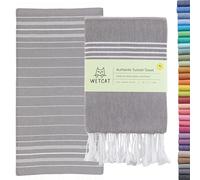 WETCAT Asciugamani da bagno turchi extra large 38 x 71 cm, 100% cotone, ad asciugatura rapida, asciugamano da spiaggia oversize senza sabbia, asciugamano da viaggio leggero per adulti, accessori da