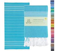 WETCAT Telo mare turco oversize 96 x 180 cm, 100% cotone, senza sabbia, ad asciugatura rapida, asciugamano turco extra large, asciugamano da viaggio leggero, per adulti, regalo da spiaggia, accessori