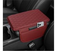 WETCL Copri Bracciolo Auto per VW Amarok 2010-2024, Cuscino per Bracciolo Auto Pelle Borsa Stoccaggio Impermeabile 2 Borse portaoggetti,E