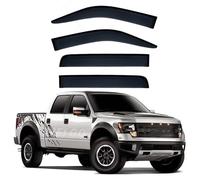 WETCL Deflettori Finestrini Auto per Ford Lobo SVT Raptor MK1-P415 2009-2014, Deflettori Aria per Auto Durata Impermeabile Guard Deflettori Auto Accessori