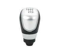 WETCL Pomello Cambio per Ford Fiesta MK7 2008-.2013, Resistente Copri Pomello Cambio Auto Accessori,Silver- 6-Speed