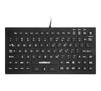 WetKeys KBWKRC89PB-BK tastiera USB QWERTY Inglese Nero