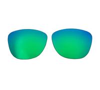 Wetnenss Lenti di ricambio per Oakley Frogskins OO9013 | Frogskins Asian Fit (AF) OO9245 polarizzate spessore 1,5 mm prevenzione del sale resistente agli oli (rosso scuro), verde, 55*43mm