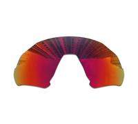 Wetnenss Lenti di ricambio per occhiali da sole Oakley Flight Jacket OO9401 sunglasses, spessore 1,5 mm, prevenzione del sale, resistenti agli oli (dark red)