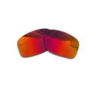Wetnenss Lenti di ricambio per occhiali Oakley TwoFace OO9189 | TwoFace Asian Fit(AF) OO9256 polarizzati spessore 1,5 mm prevenzione del sale, resistenti agli oli (rosso scuro) (rosso scuro), rosso