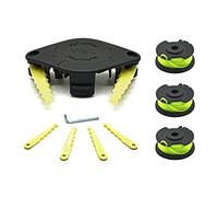 WETOOLPLUS Garden Tools KIT GTK0001 per RYOBI One+, 1 confezione di testa con 6 lame di ricambio resistenti, confezione da 3 AC80RL3A .080 Line and Bobina