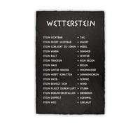 Wetterstein RVX002 - Piastra in ardesia per giardino, balcone, lavagna decorativa in ardesia, scritta divertente, decorazione in pietra resistente alle intemperie, motivo 03, in ardesia, 20 x 30 cm