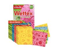 Wettex The Original - Confezione da 14 strofinacci svedesi per cucina, ecologici, riutilizzabili, strofinacci assortiti per lavare i piatti