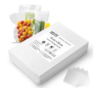 Wevac Core - Sacchetti sottovuoto per alimenti, 50 pezzi, 15 x 25 cm, pretagliati in rilievo, senza BPA e resistenti, per congelamento, microonde e cottura sottovuoto