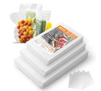 Wevac Core Set 150 Sacchetti Sottovuoto Goffrati Mix (15x25, 25x35, 30x40 cm), Buste per Conservazione Alimenti Professionali, Senza BPA, Resistenti per Cottura Sous Vide e Freezer