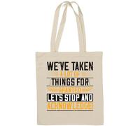We've given a lot of things for scontato Borsa tote in cotone naturale Bianco