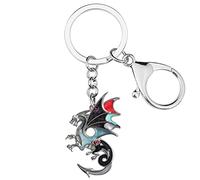 WEVENI Acrilico smalto dinosauro drago portachiavi portachiavi auto borsa gioielli per le donne adolescenti, Evelina,