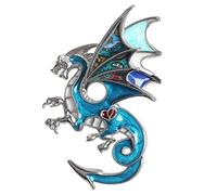 WEVENI Lega Fantasia Dinosauro Drago Spilla Gioiello Smalto Spille per Donna Lady Ragazze Moda Gioielli Regalo (Blu)