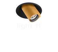 Wever & Ducré Bliek Round 1.0 Faretto parzialmente incassato LED, nero/dorato - 4.000 K - 34°
