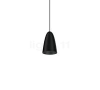 Wever & Ducré Cozy Cone 1.0 Lampada a sospensione LED, rosone bianco/paralume nero opaco