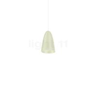 Wever & Ducré Cozy Cone 1.0 Lampada a sospensione LED, rosone bianco/paralume verde pastello