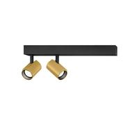 Wever & Ducré Lighting WEVER & DUCRÉ Faretto LED Ceno nero/oro 2.700 K a 2 luci Wever & Ducré Lighting