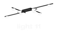 Wever & Ducré Perlez Grid 1.0 Lampada da soffitto LED, nero opaco