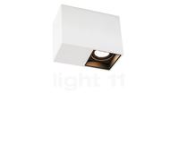 Wever & Ducré Plano 1.0 Spot LED, bianco opaco/nero opaco - dim to warm - 38°